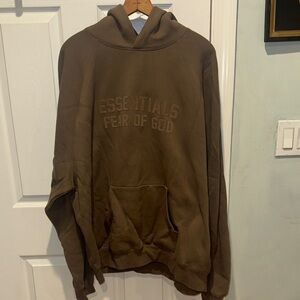 Essentials Fear of God Hoodie “Wood”